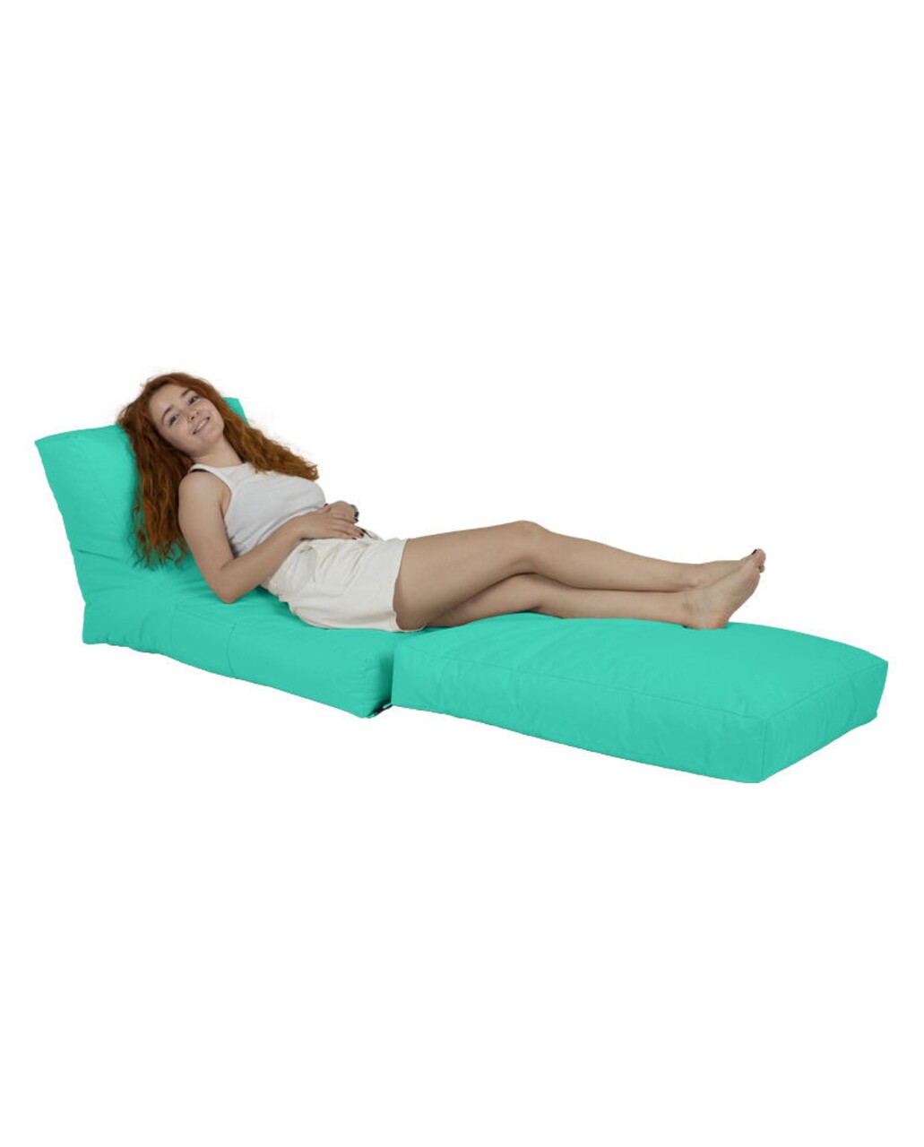 Fotoliu Extensibil, Siesta, Ferndale Bean Bag, 55 - 180 Cm, Poliester Impermeabil, Turcoaz