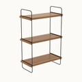 Raft de perete, Kalune Design, Pulalis, 40x66x20 cm, PAL, Maro