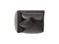 Modul stanga pentru canapea, 1 loc, Chris-184, Micadoni Home, 130x100x80 cm, catifea, gri inchis