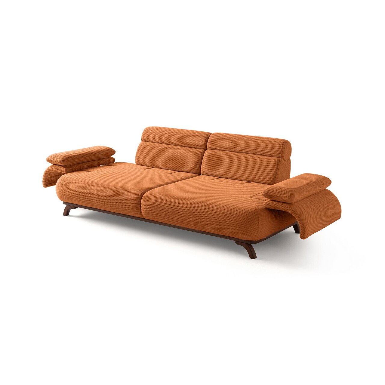 Canapea 3 locuri, Atelier del Sofa, 752EST1154, Lemn de carpen/PAL melaminat, Caramiziu - view 10