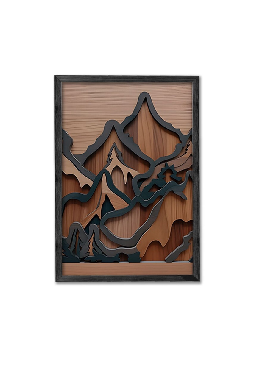 Set 3 tablouri decorative, Ersy3Syhcrv44, MDF, Multicolor - view 3