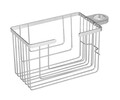 Etajera pentru baie Valognes, Wenko, 20x13x12 cm, inox, argintiu