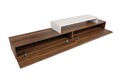 Mobilier pentru living Nirvana, Furny Home, 3 piese, 180x29.5x40.6 cm, alb/natural