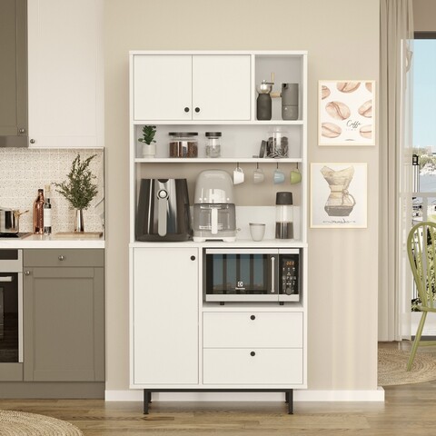 Dulap multifunctional, Locelso, RE4-W, Alb