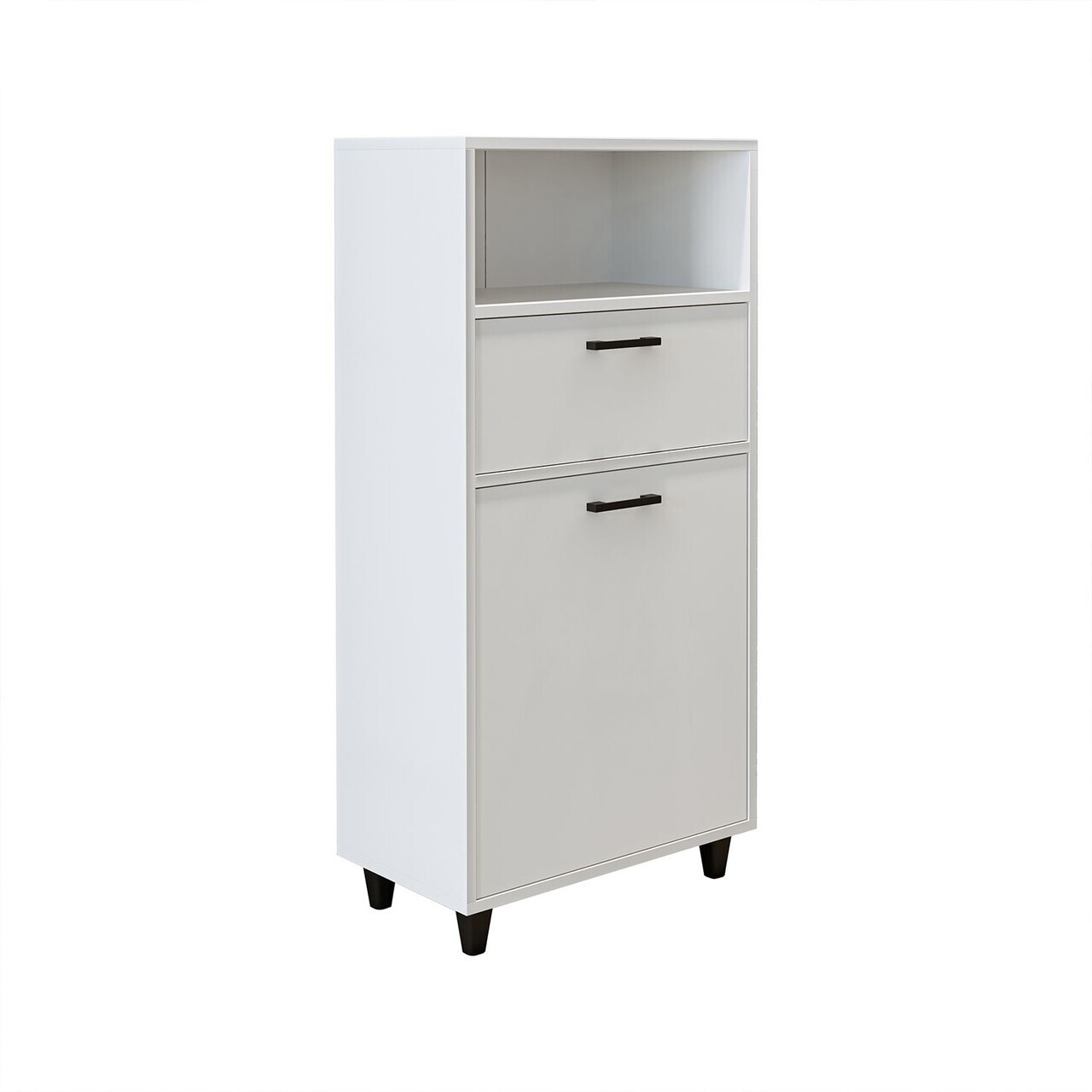 Dulap multifunctional, Hanah Home, 2489, 60x115x35 cm, PAL MELAMINAT, Alb — imaginea 6