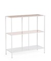 Consola Haldor, Bizzotto, 82x33x85 cm, otel/MDF furniruit/sticla temperata, alb