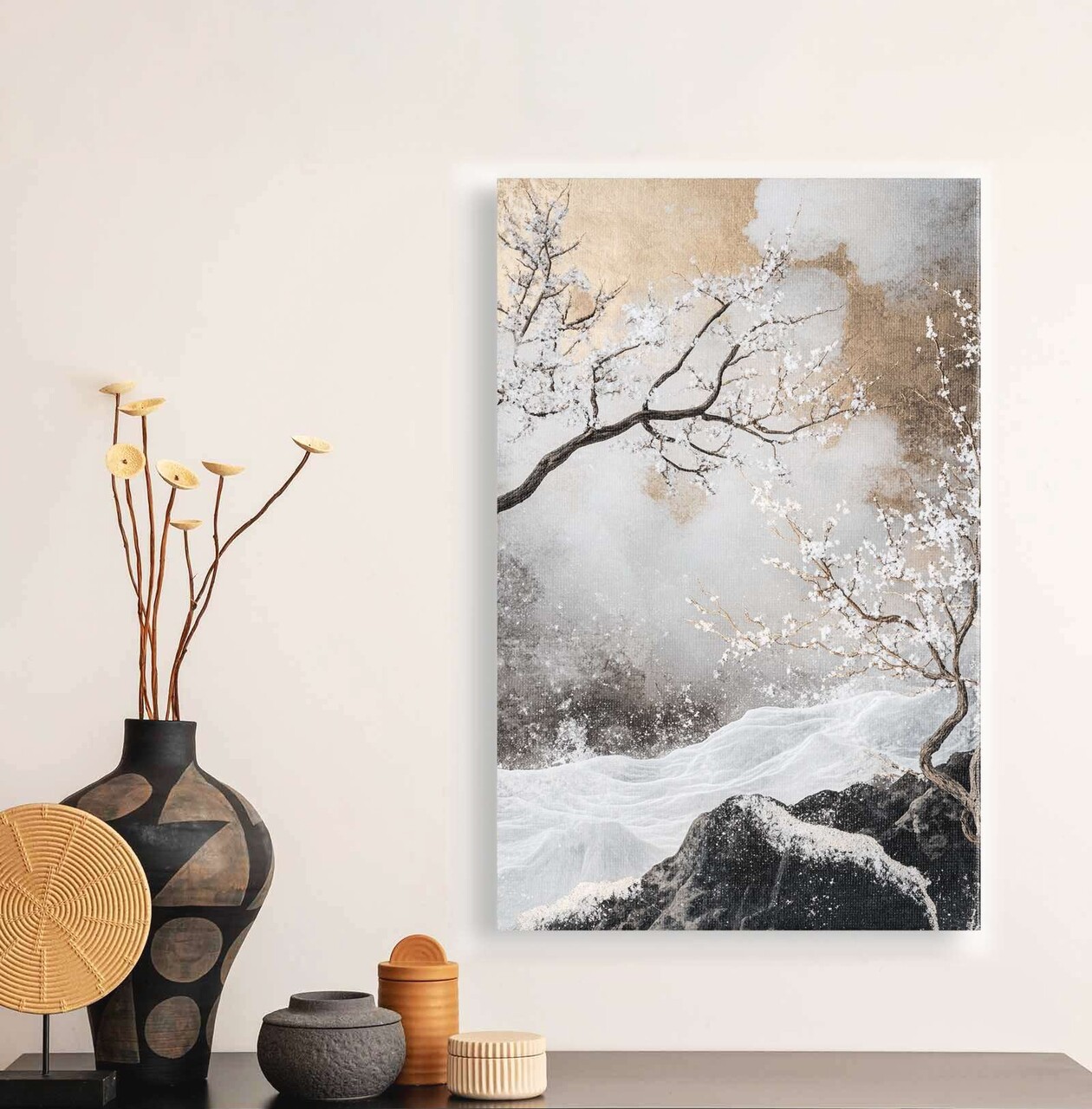 Tablou decorativ YNS-1007-45 x 70 Lemn Multicolor