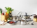 Tigaie Wok cu capac, Tefal, Daily Cook, 28 cm Ø, inox