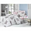 Lenjerie de pat dubla Supreme Bedora, 6 piese, 220 x 240 cm, 100% bumbac ranforce, multicolora