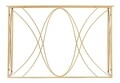 Consola Exy, Mauro Ferretti, 120x40x80 cm, fier, auriu/argintiu