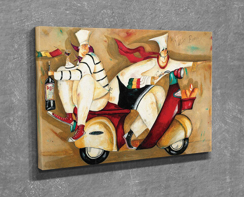 Tablou decorativ, dc128, canvas, 30 x 40 cm, multicolor