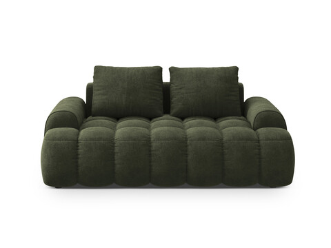Canapea 2 locuri, Linz, Cosmopolitan Design, 175x100x84 cm, catifea, verde