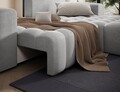 Coltar extensibil dreapta 4 locuri ELTAP, Bon-38, Bonett, 250x175x92 cm, lemn/poliester, gri deschis
