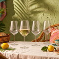 Set de pahare de vin, Hermia, 666HAC2105, Sticla, Transparent