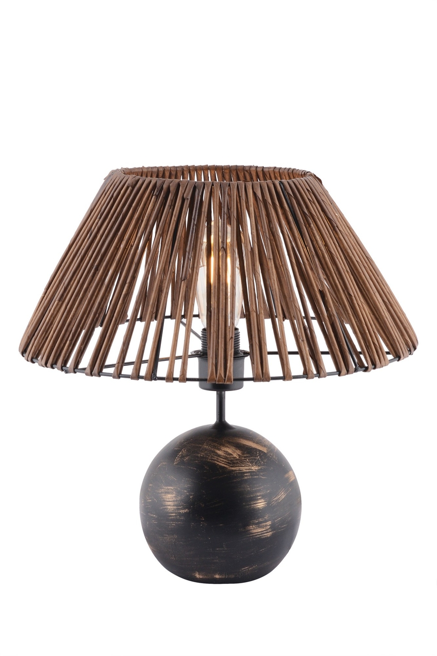 Lampa de masa, Opviq, 390FLH2256, Negru / Alb / Auriu - view 3