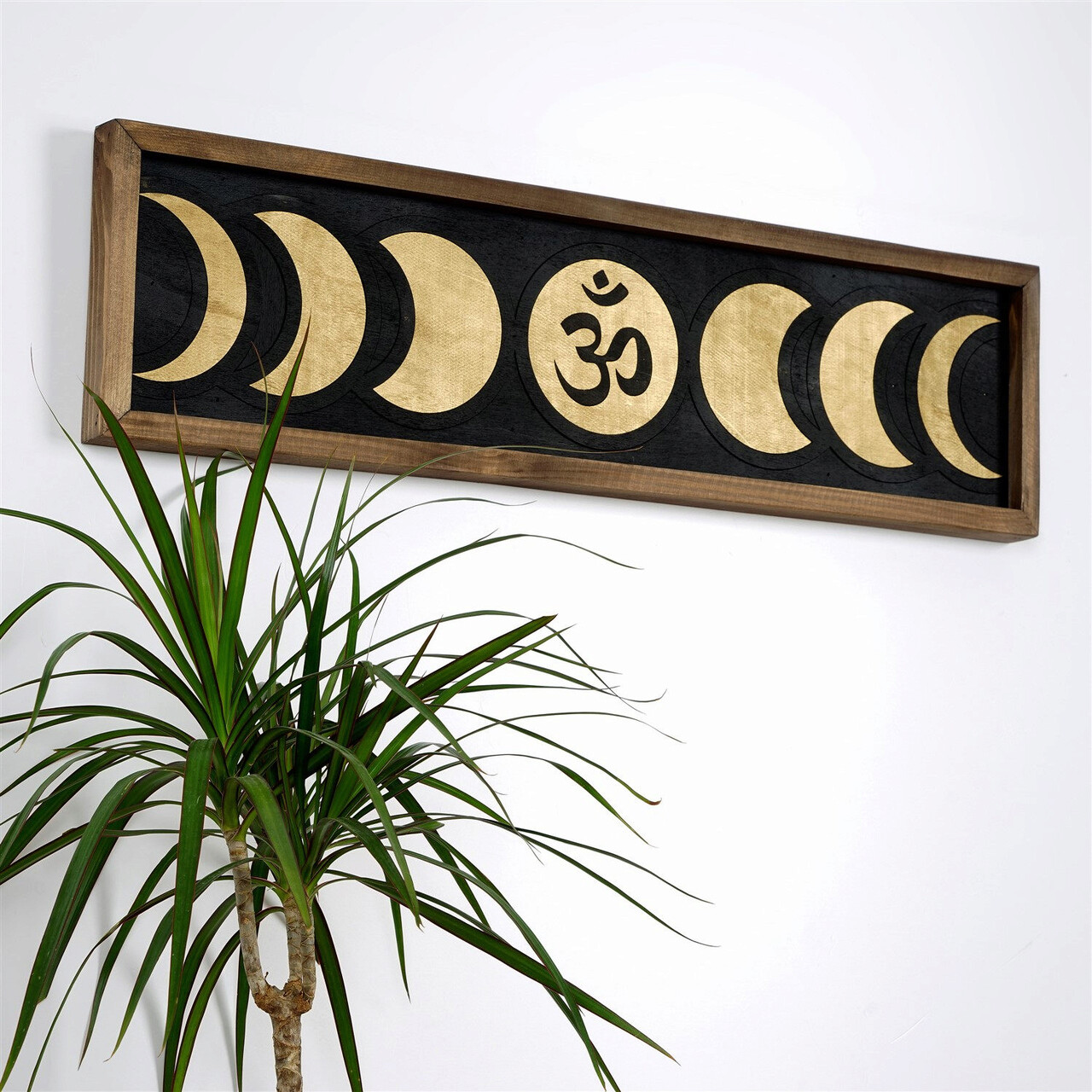 Decoratiune de perete, ART057, Lemn masiv, Dimensiune: 72 x 19,5 x 3 cm, Multicolor - 2 | YEO
