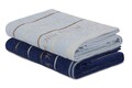Set 2 prosoape de maini 407,  Beverly Hills Polo Club, 50x90 cm, bumbac, albastru