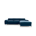 Coltar extensibil dreapta 3 locuri ELTAP, RT-40NU, Grayson, 278x205x92 cm, lemn/poliester, albastru inchis
