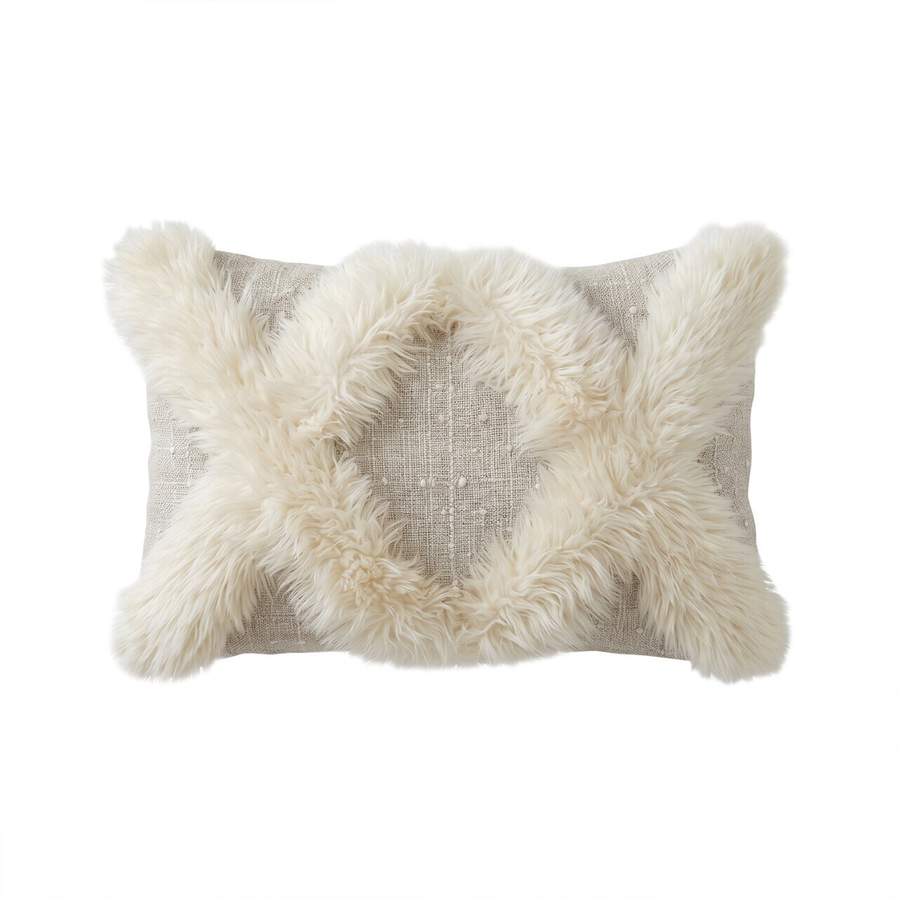 Husa de perna, Morocco 30, 30x50 cm, 65% POLIESTER RECICLAT/35% IN, Crem — imaginea 3