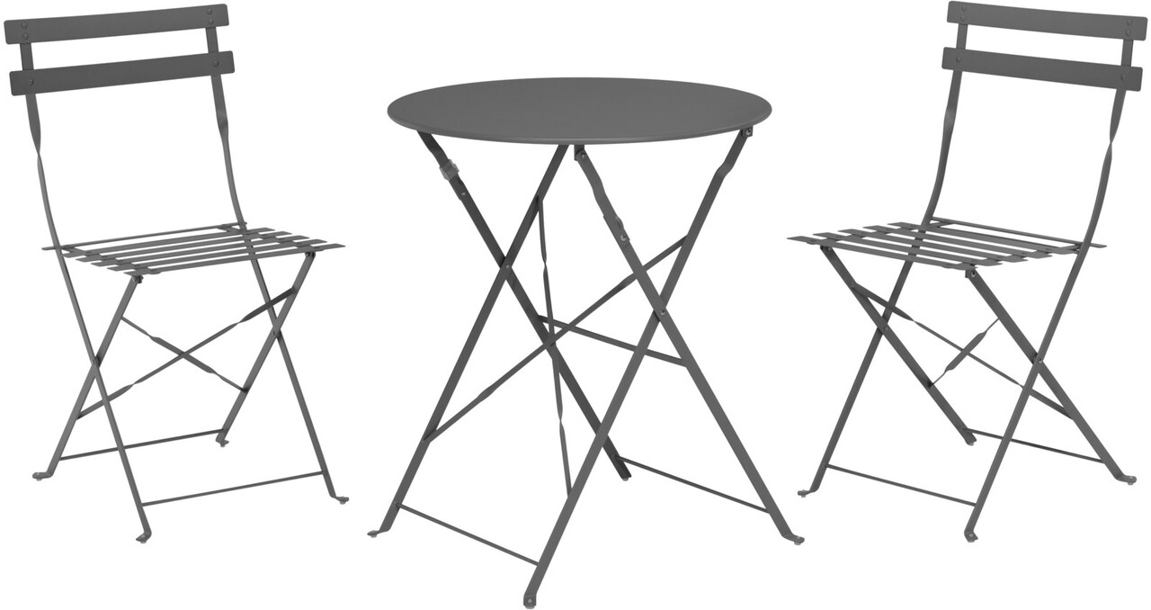 Set mobilier de gradina Bistro, 3 piese, antracit