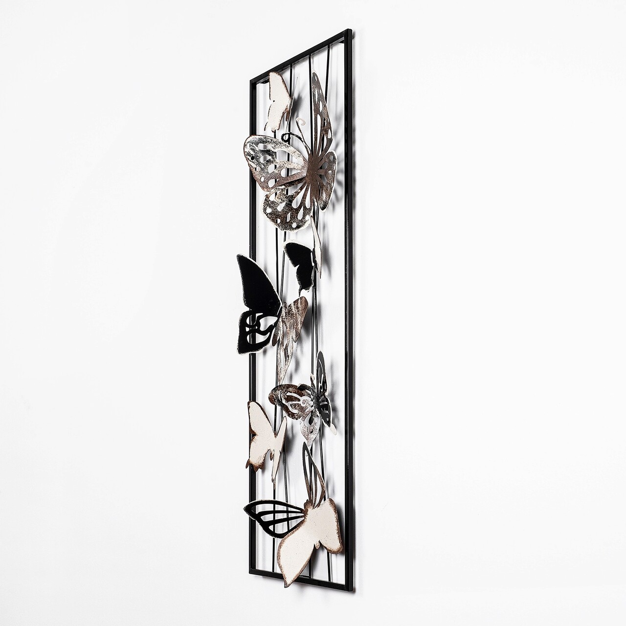 Decoratiune de perete, Kelebek, Dimensiune: 32 x 90 x 5 cm, Multicolor - imagine 4