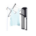 Uscator rufe cu montare pe perete + husa de protectie, Brabantia, WallFix, 24 m capacitate de uscare, cu fixare pe perete, otel, gri metalizat