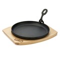 Platou rotund pentru servire, Cooking by Heinner, Ø22 cm, fonta/lemn