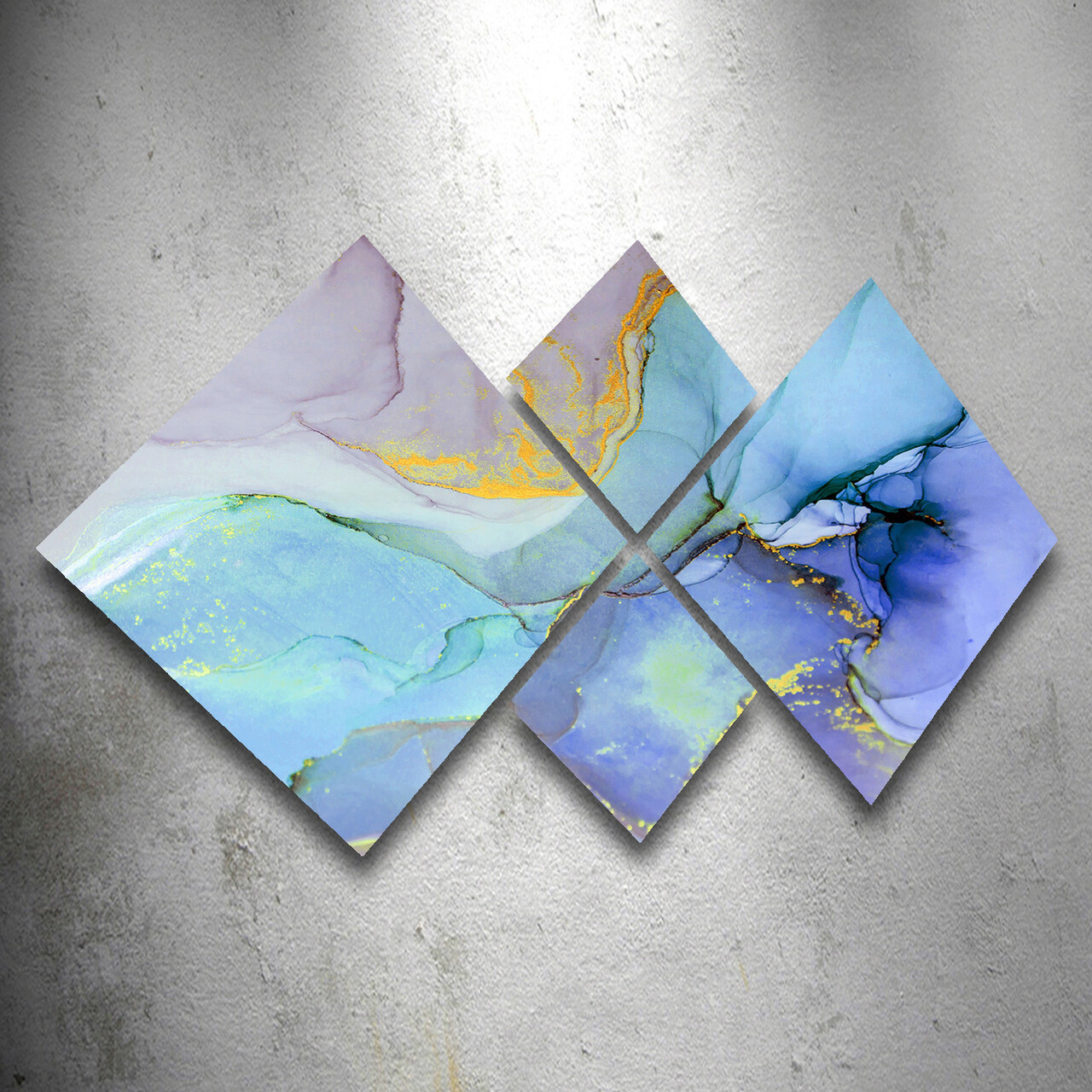 Set 4 tablouri decorative, 4MDF1151483585, MDF, Imprimat UV, Multicolor - 1 | YEO