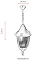 Lustra de exterior, Avonni, 685AVN1237, Plastic ABS, Negru