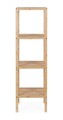 Etajera cu 4 rafturi Cayden, Bizzotto, 33x33x145.5 cm, bambus, natural