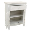 Bufet inferior Creaciones Meng, 60x30x78, lemn de pin/MDF, alb/crem