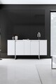 Set mobilier living, Bexley, Luxe, Alb / Argintiu