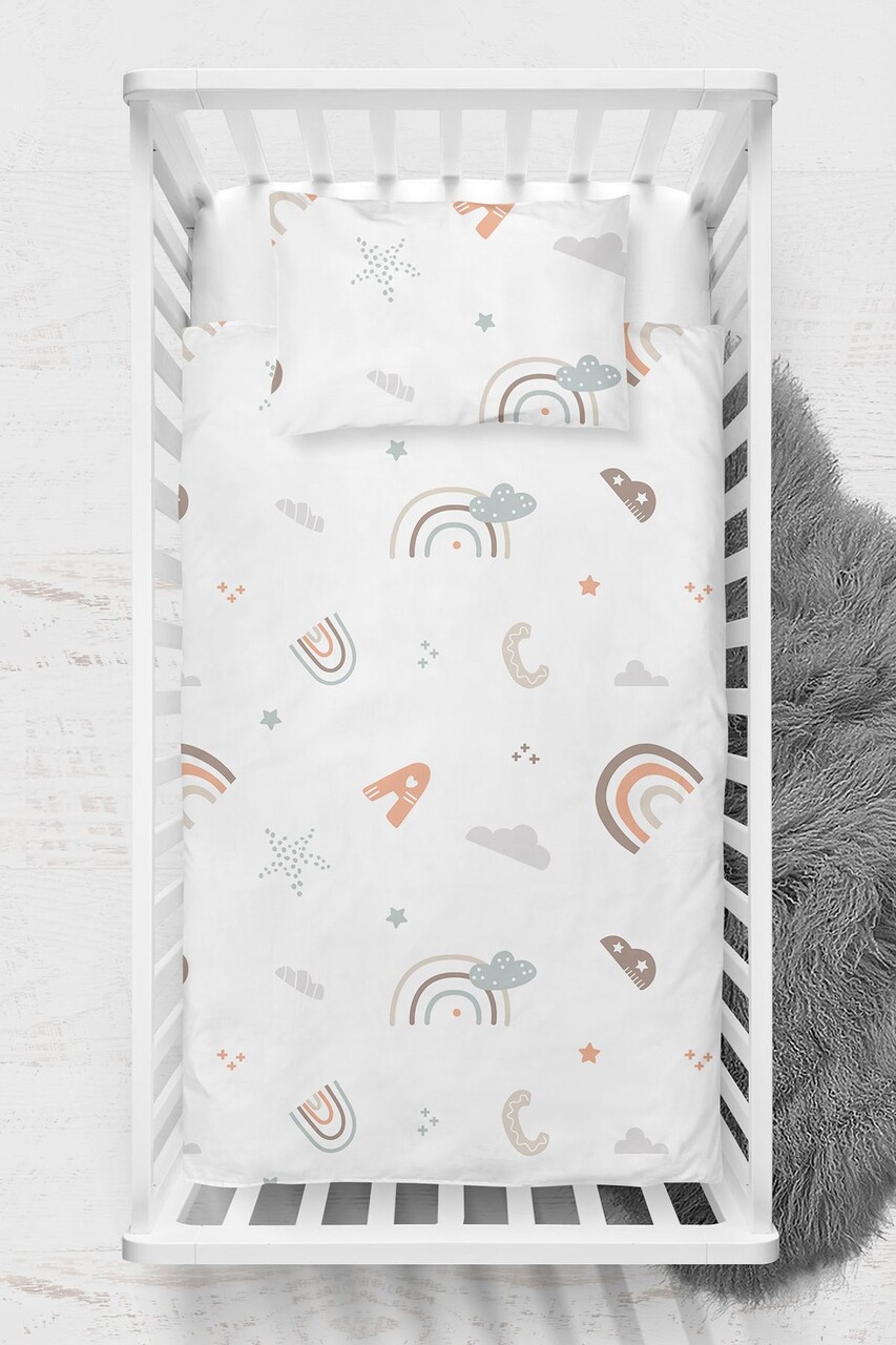Lenjerie de pat pentru copii, Abc, Wheeppo, Bumbac Ranforce