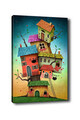 Tablou decorativ, Kanvas Tablo (50 x 70), Canvas, Lemn, Multicolor