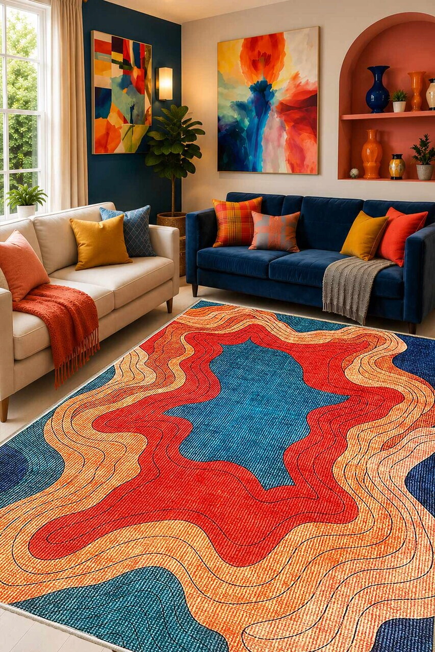 Covor, Jate, 140x190 cm, Multicolor — imaginea 2