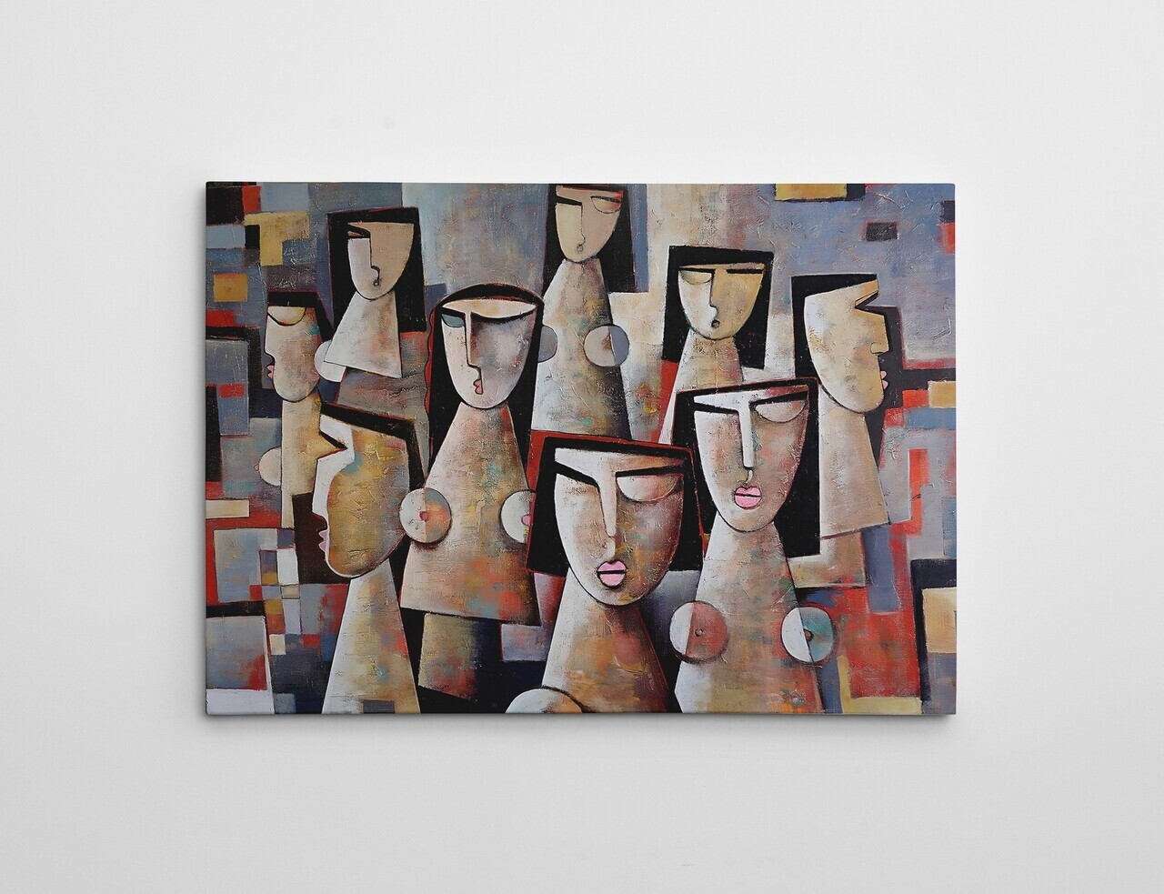 Tablou decorativ, WY325 (50 x 70), Amestec bumbac, Canvas imprimat, Multicolor — imaginea 3
