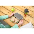 Caserola pentru pranz, Brabantia, Make&Take, 20.5x14.5x5.8 cm, 1.1 L, inox, argintiu mat