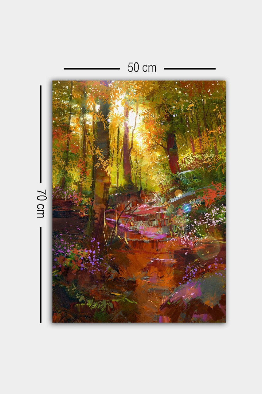 Tablou decorativ, 275942354-5070, Cadru: 100% LEMN (grosime: 3 cm), Multicolor - view 3