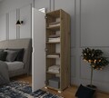 Dulap pentru haine, Miwood, 40 Cm 1600-014, Nuc deschis / Alb