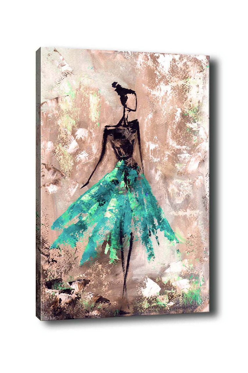 Tablou decorativ, Kanvas Tablo (50 x 70), Cadru: 100% LEMN (grosime: 3 cm), Multicolor - view 2