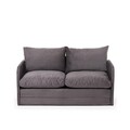 Canapea extensibilă cu 2 locuri, Futon, 859FTN2873, Metal , Gri