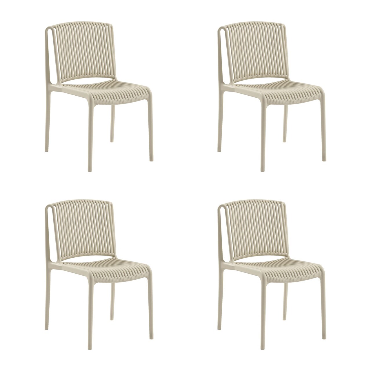 Set scaune 4 piese, Tilia, Nes, Bej - 2 | YEO