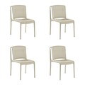Set scaune 4 piese, Tilia, Nes, Bej