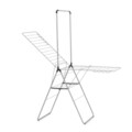 Uscator de rufe cu suport umerase, Brabantia, Hangon Metallic, 25 m capacitate de uscare, otel, gri metalizat