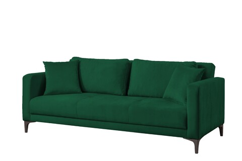 Canapea extensibila Toledo, Pandia Home, 205x95x80 cm, lemn, verde 205x95x80