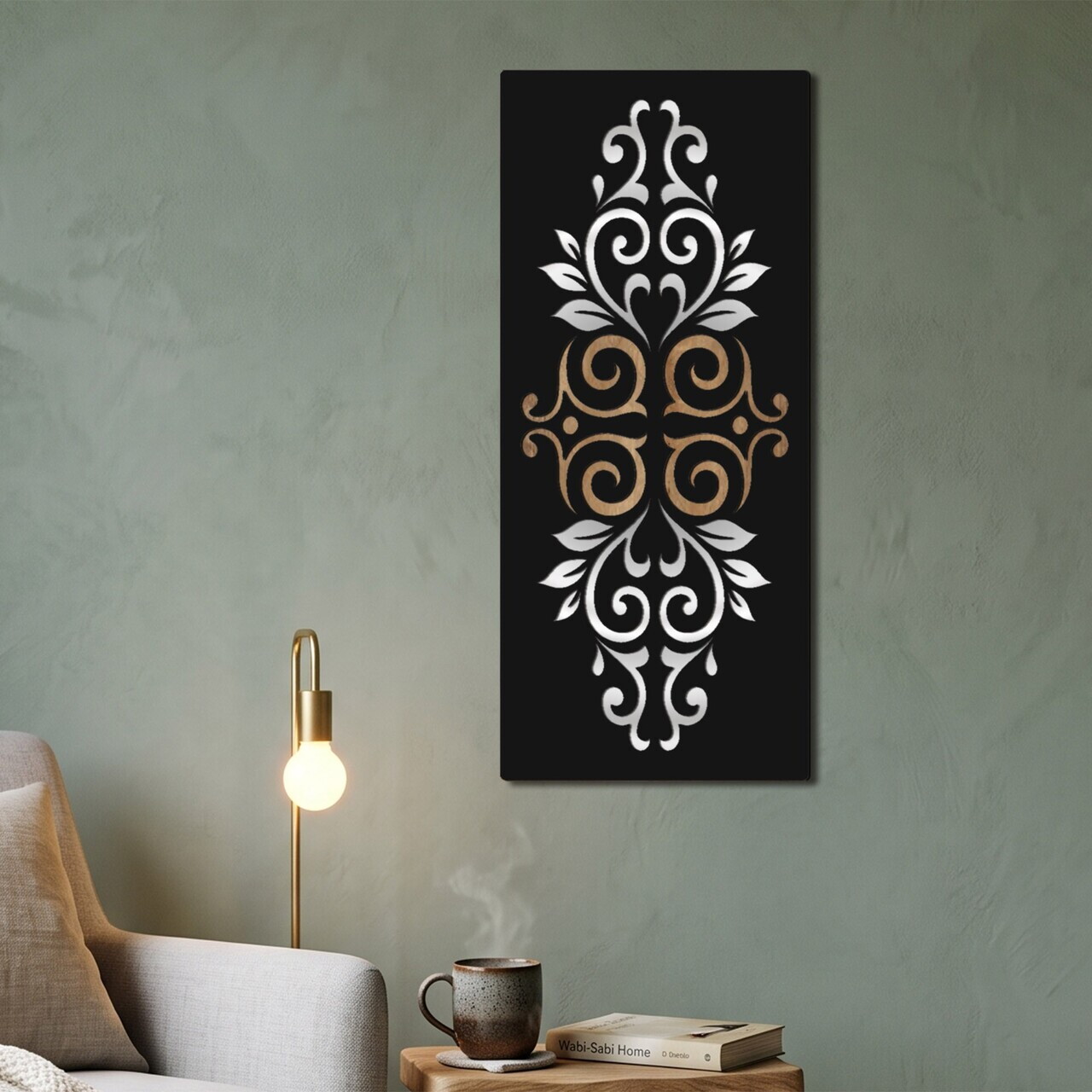 Vopsea decorativă MDF-Plexiglas, KKMP-010, Între: Plexiglas oglindit (grosime: 1 mm), Multicolor