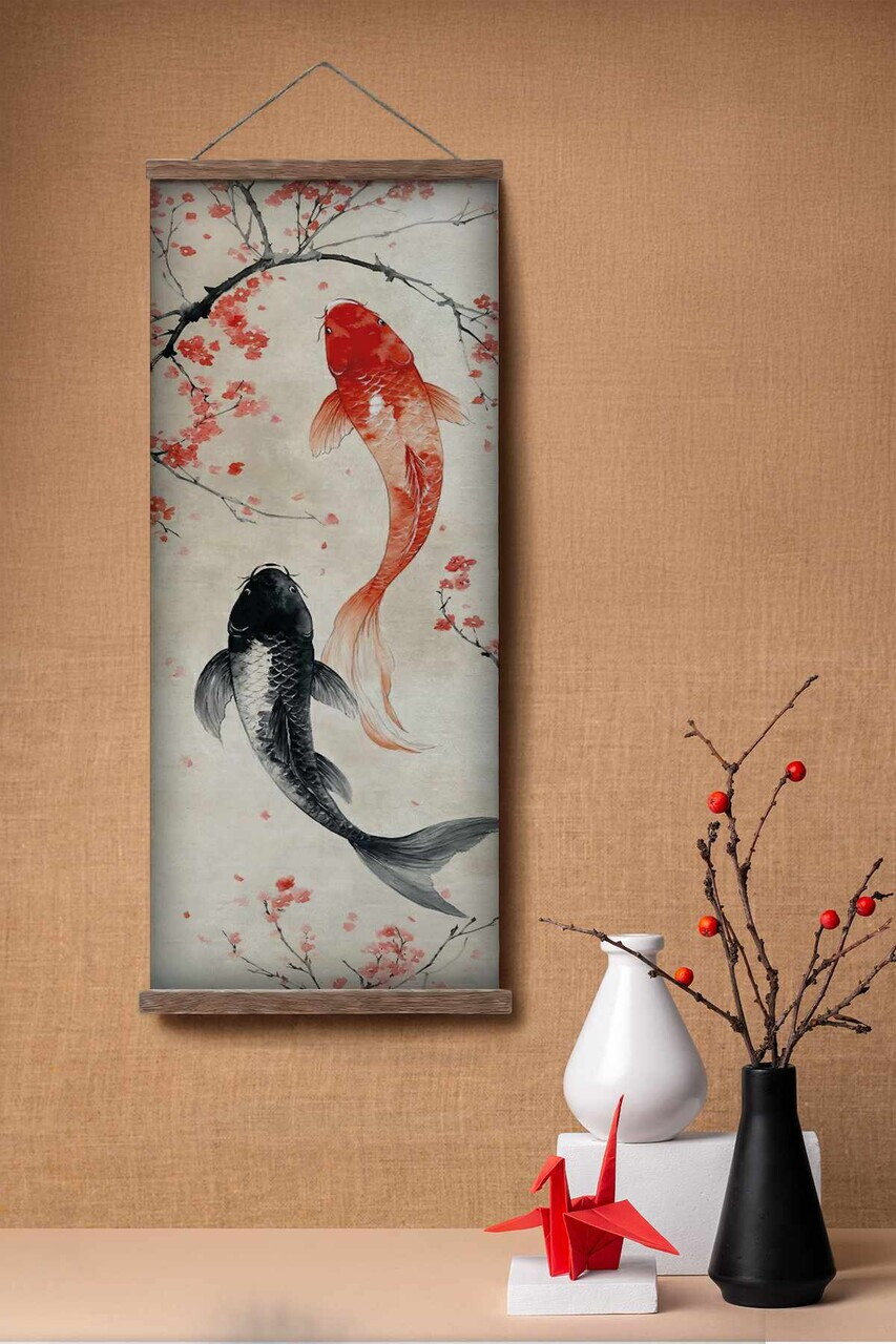 Tablou decorativ, ARTJPNPSTRDK5, Lemn masiv, Pictura pe canvas, Multicolor - view 2