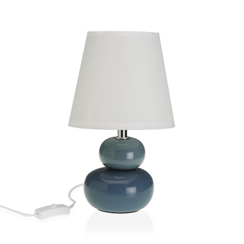Lampa de masa Joelle, Versa, 15 x 9.5 x 22.5 cm, 1 x E14, 25W, ceramica, albastru 22.5
