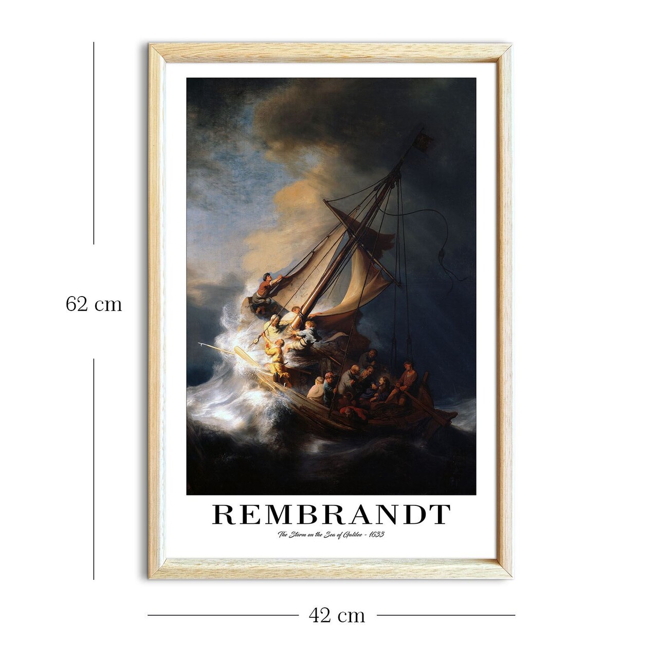 Tablou decorativ, 4262AHSREMBRANDT-001, Fundal: 100% MDF (Grosime: 2,7 mm), Multicolor - view 5