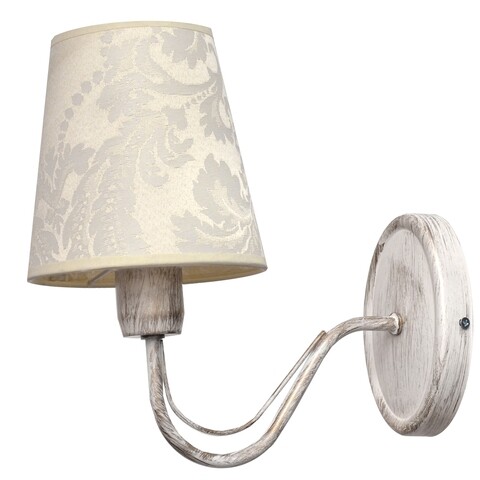 Aplica de perete Malbo II, Helam, 26 x 25 cm, 1 x E27, 60W, alb/auriu/ecru